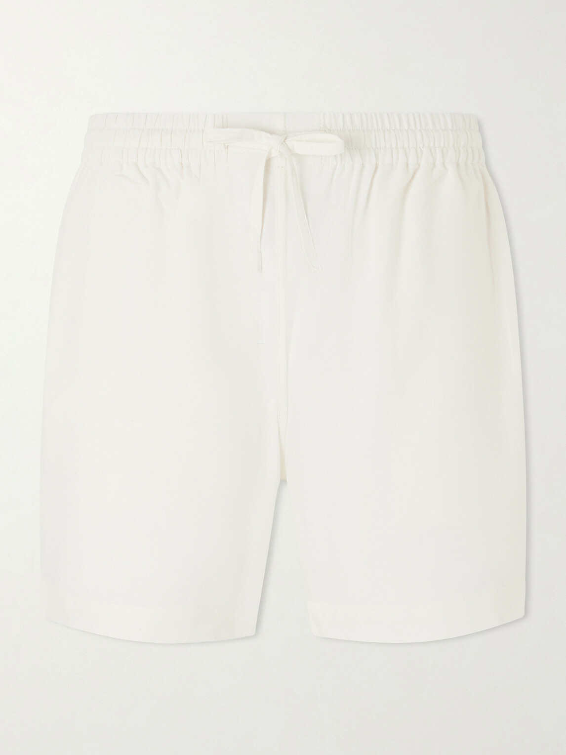 Kardo - Olbia Straight-Leg Cotton Drawstring Shorts - Neutrals