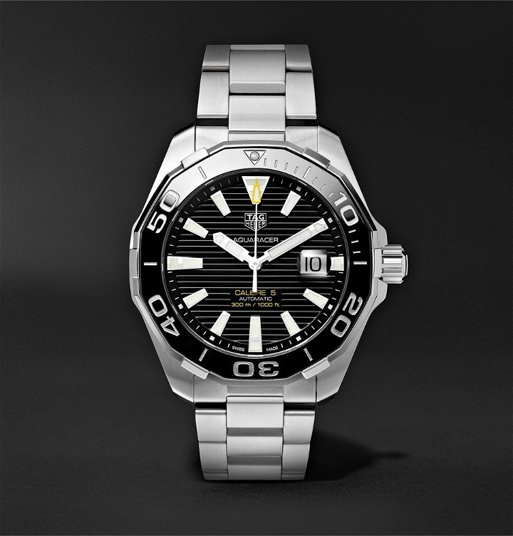 Photo: TAG Heuer - Aquaracer Automatic 43mm Steel Watch - Black