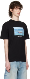 Palm Angels Black Getty Speedboat Classic T-Shirt