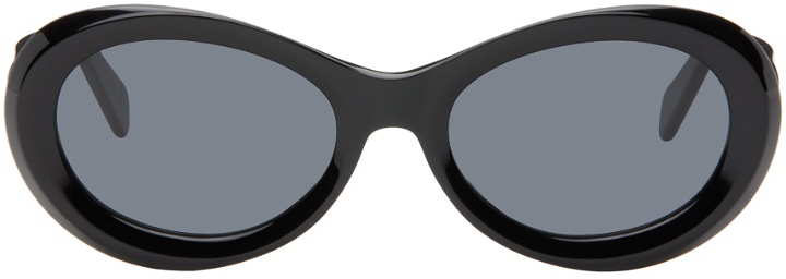 Photo: TOTEME Black 'The Ovals' Sunglasses