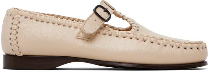 Photo: HEREU Off-White Alcover Supple Shiny Loafers