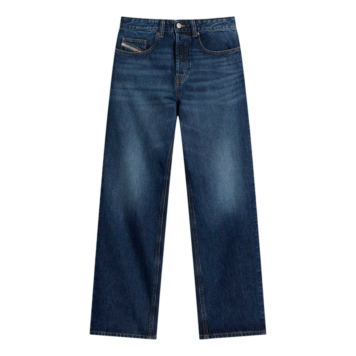 Diesel Blue D-Rise Straight Jeans Diesel