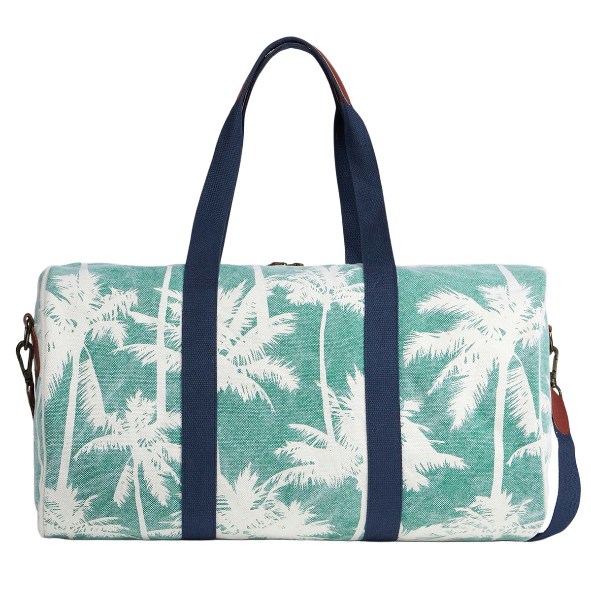 MC2 Saint Barth Travel Duffel Bag With Palms Print