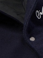 Greg Lauren - Sailor Cotton and Wool-Blend Varsity Jacket - Blue
