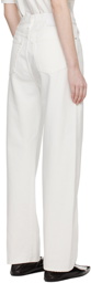 Totême White Twisted Seam Jeans