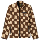 MARKET Men's Chess Club Sherpa Fleece Jacket in Brown