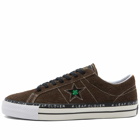 Converse X Patta One Star Pro Sneakers in Java/Burnt Olive/White