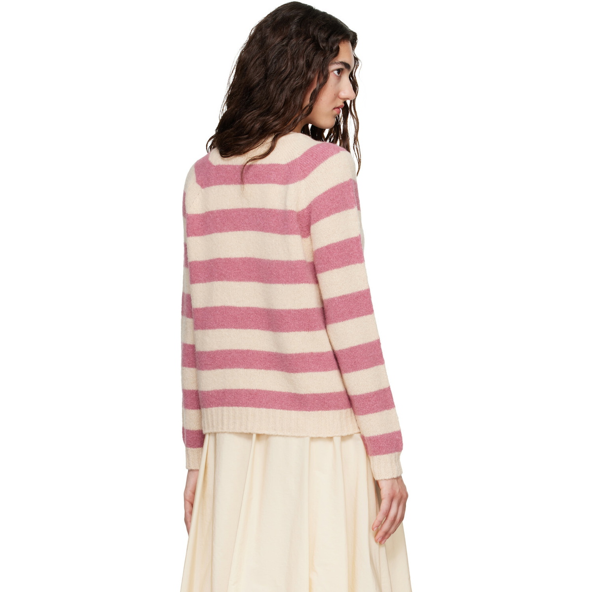 Weekend Max Mara Pink & Off-White Ghiacci Sweater