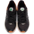 Asics Black and Orange Gel-Kinsei OG Sneakers