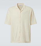 Sunspel Cotton terry bowling shirt