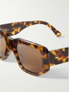 Kimeze - Amon Square-Frame Tortoiseshell Acetate Sunglasses