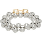MM6 Maison Margiela Ball Chain Convertible Bracelet-Necklace