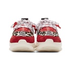 Versace Red Pony Chain Reaction Sneakers