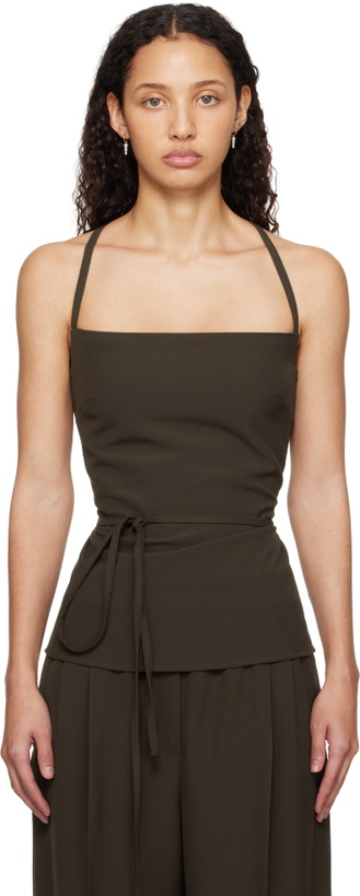 Photo: Beaufille Brown Leo Tank Top