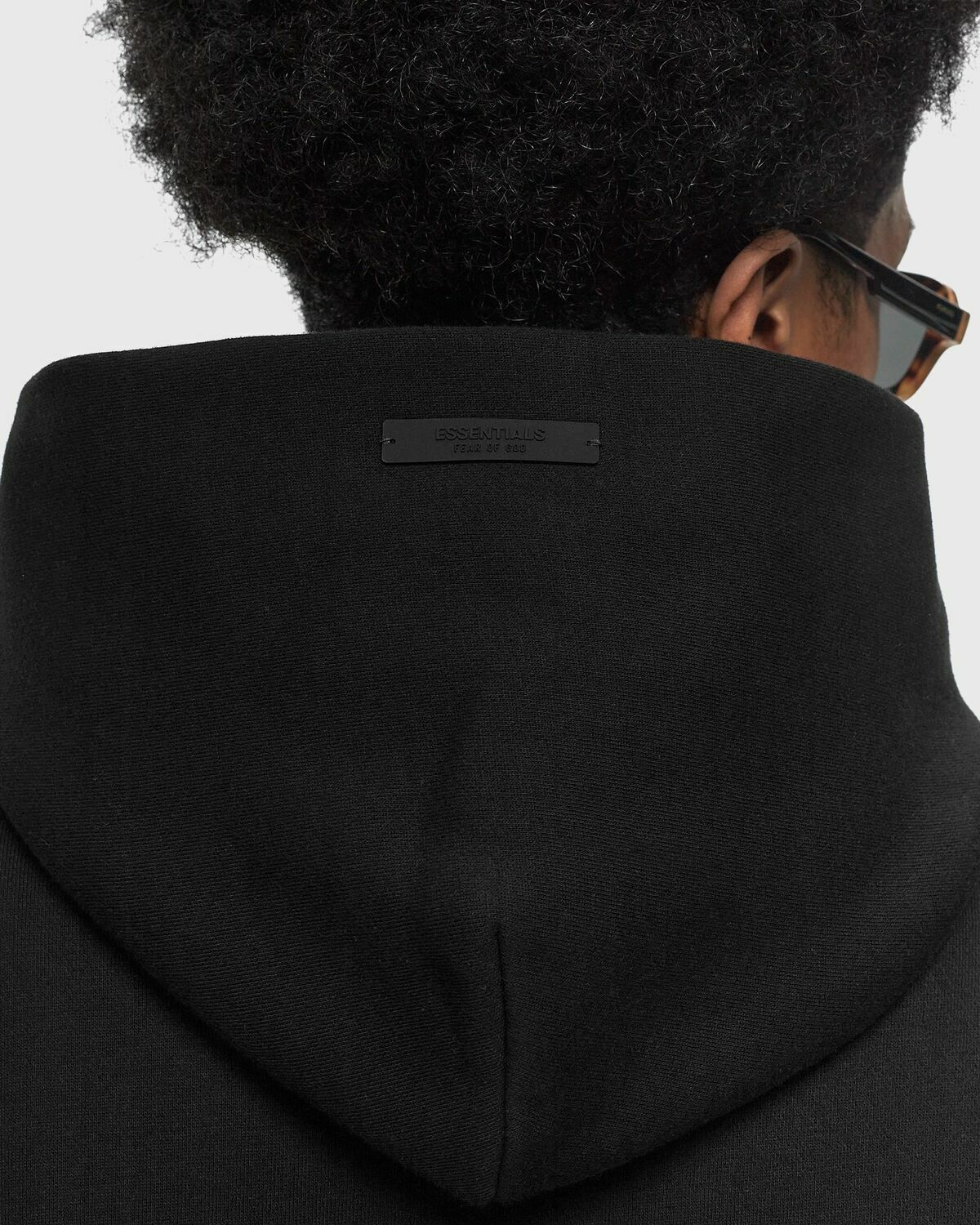 Fear Of God Essentials Fleece Hoodie Black Hoodies
