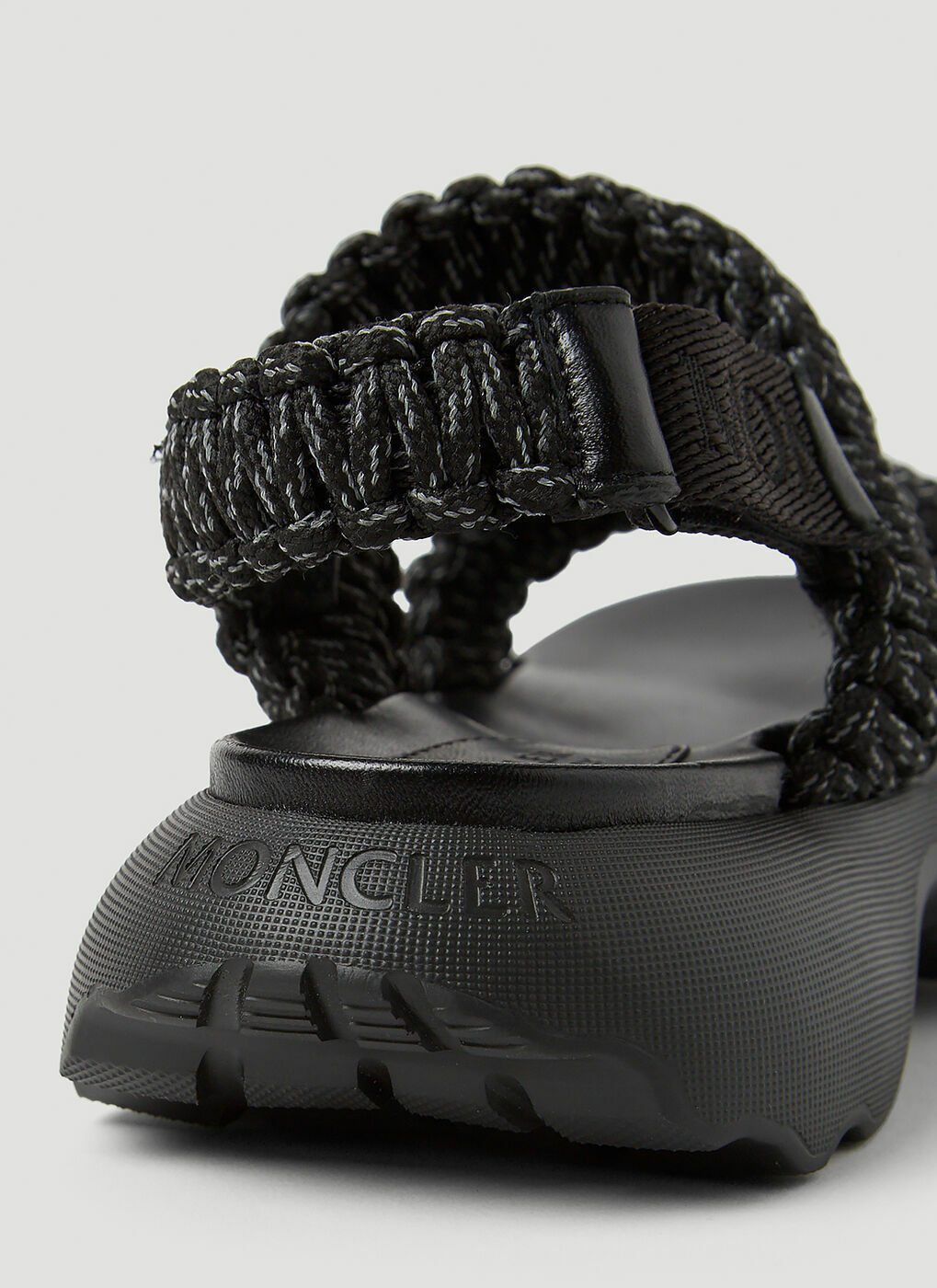 Moncler - Belay Woven Sandals in Black Moncler