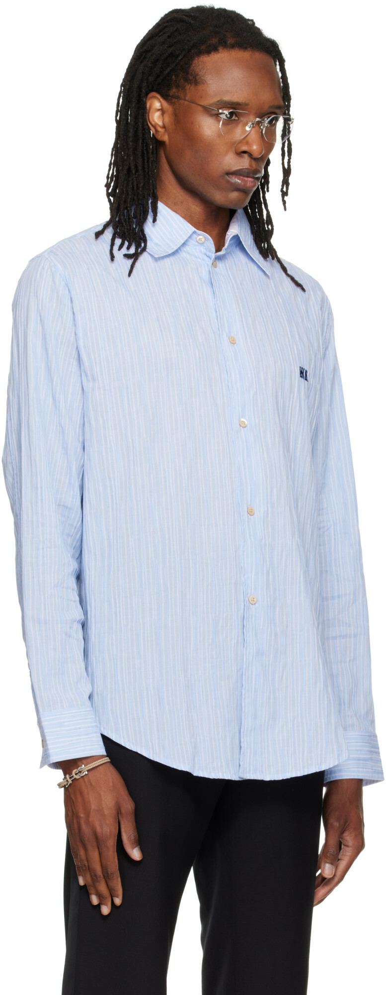 Wales Bonner Blue Atlantic Shirt