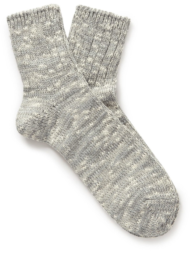 Photo: Anonymous ism - Ribbed Cotton-Blend Socks