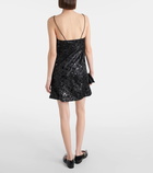 Ganni Sequined lace minidress