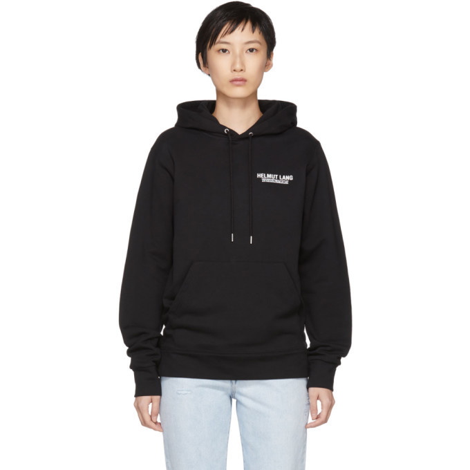 Photo: Helmut Lang SSENSE Exclusive Black Logo Hoodie