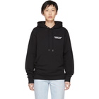 Helmut Lang SSENSE Exclusive Black Logo Hoodie