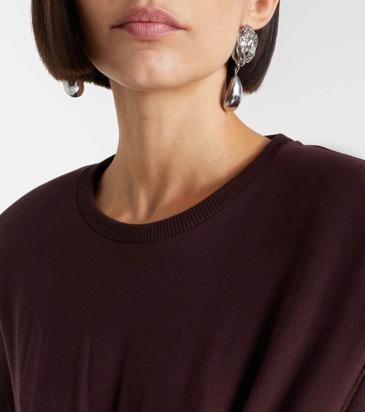 Magda Butrym Floral-appliqué jersey T-shirt