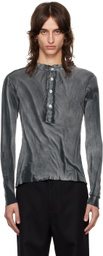Edward Cuming Black Raw Stack Henley