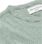 Officine Generale - Striped Cotton-Jersey T-Shirt - Green