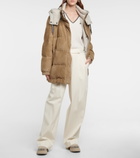 Brunello Cucinelli - Suede puffer jacket