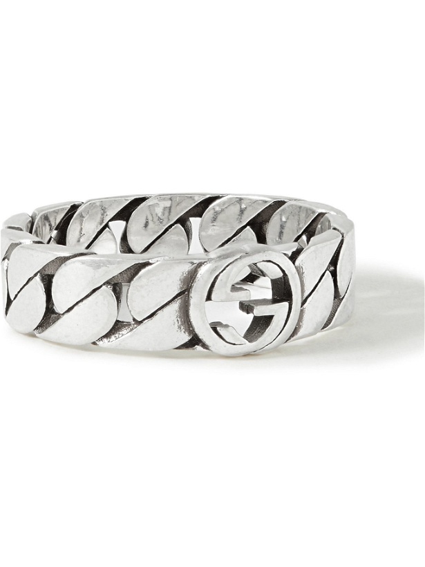 Photo: Gucci - 6mm Sterling Silver Ring - Silver