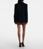 Stouls Suede double-breasted blazer