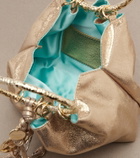Aquazzura Night Stars Mini leather bucket bag