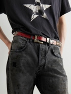 Enfants Riches Déprimés - 4cm Studded Leather Belt - Red