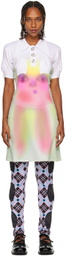 Chopova Lowena SSENSE Exclusive White 'Spray Paint Alien' Minidress