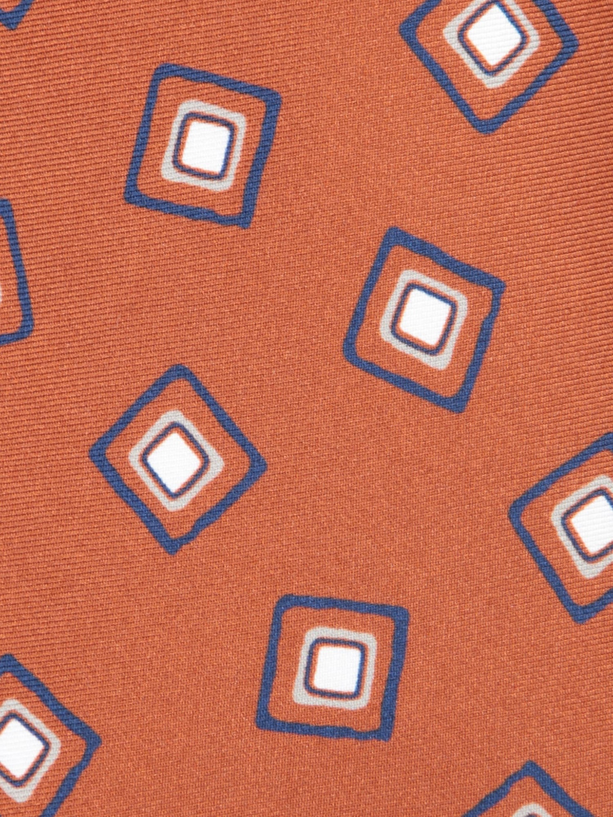 Kiton Maxi Blue/burnt Orange Tie