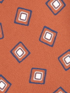 Kiton Maxi Blue/burnt Orange Tie