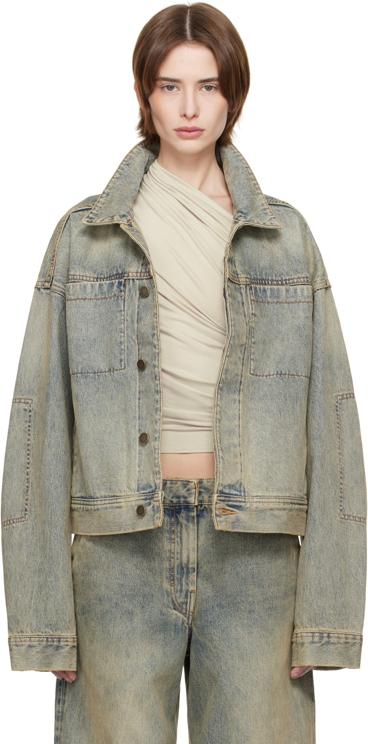 Entire Studios Blue Gem Denim Jacket