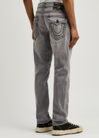True Religion Rocco Distressed Slim-leg Jeans Grey