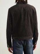 Mr P. - Cotton-Corduroy Trucker Jacket - Brown