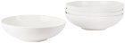 Jars Céramistes White Tourron Pasta Plate Set, 4 pcs