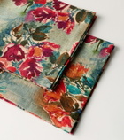 The House of Lyria Nersa set of 2 floral linen napkins