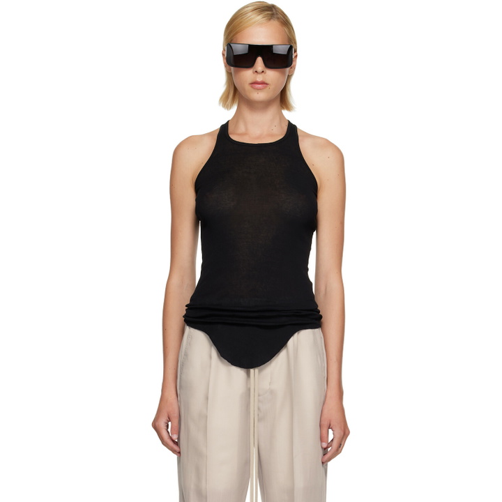 Photo: Rick Owens Black Tower Basic Rib Tank Top