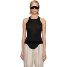 Rick Owens Black Tower Basic Rib Tank Top