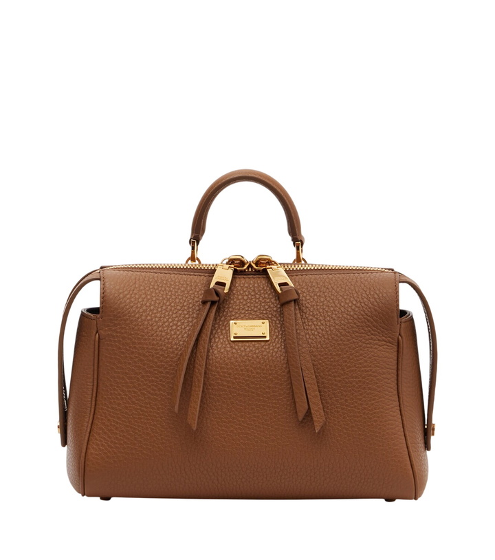 Photo: Dolce&Gabbana Vittoria Small leather top-handle bag