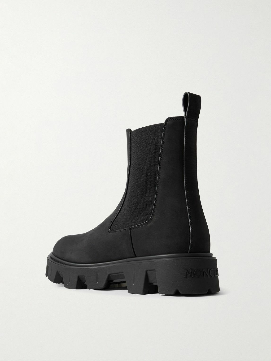 Moncler - Peak City Nubuck Chelsea Boots - Black