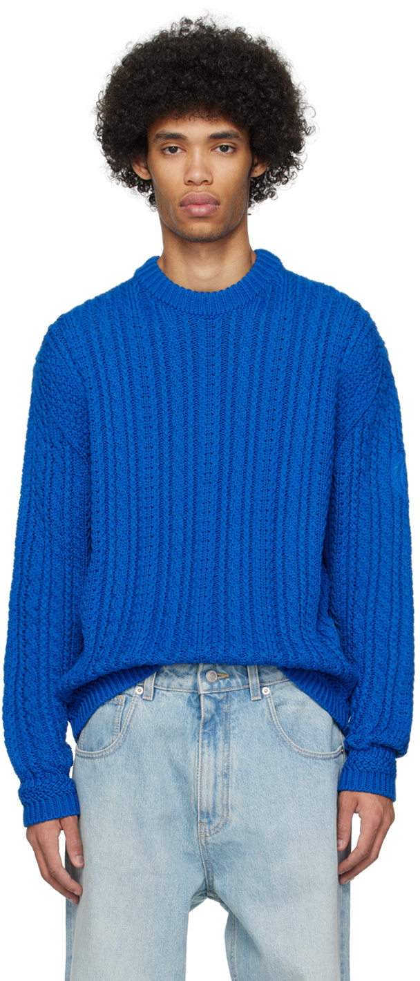 Bally Blue Embroidered Sweater