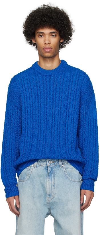 Photo: Bally Blue Embroidered Sweater