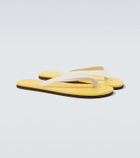 Auralee Leather thong sandals