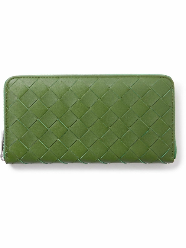 Photo: Bottega Veneta - Intrecciato Leather Zip-Around Wallet