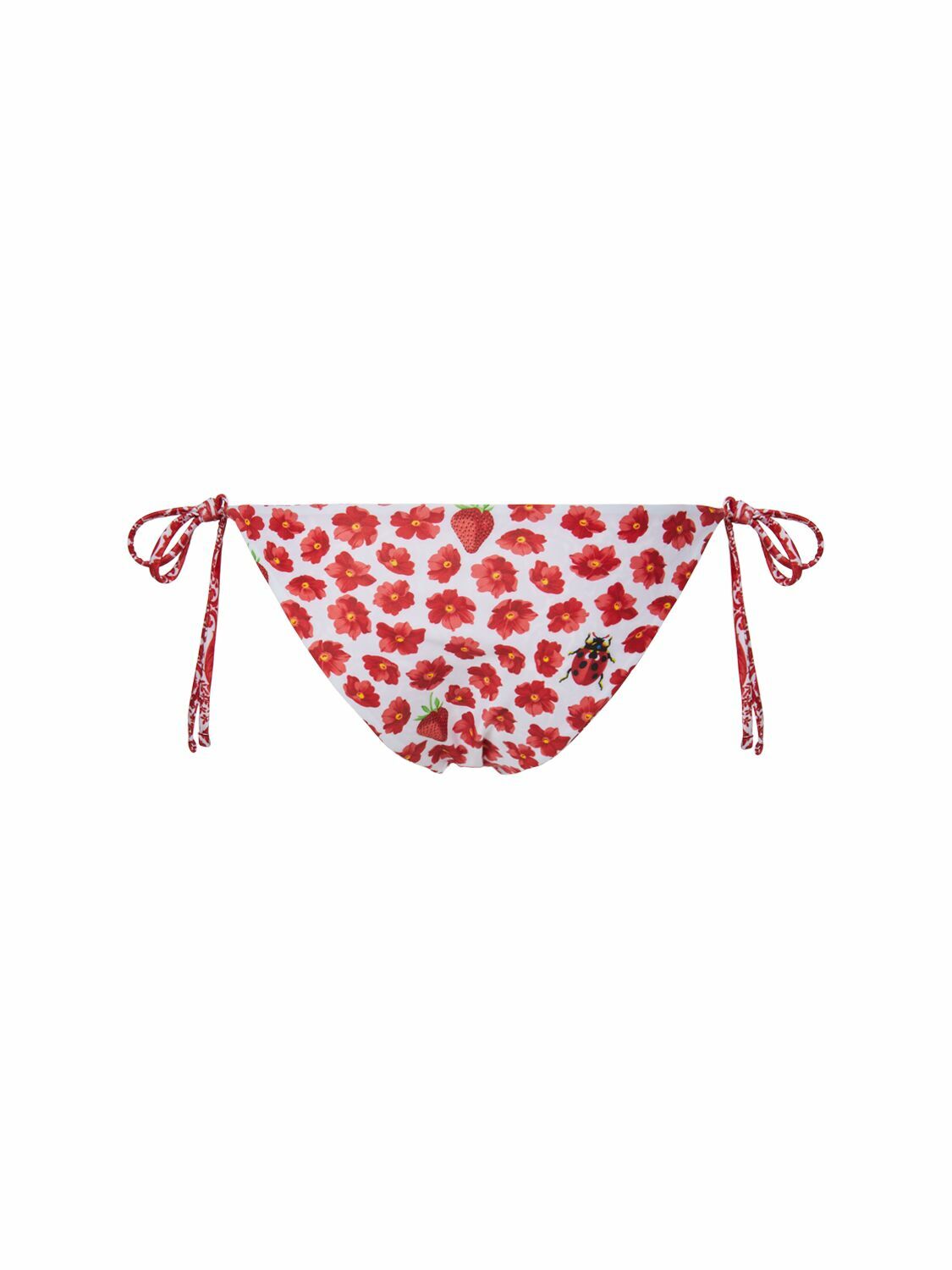 VERSACE Strawberry Print Bikini Bottoms Versace
